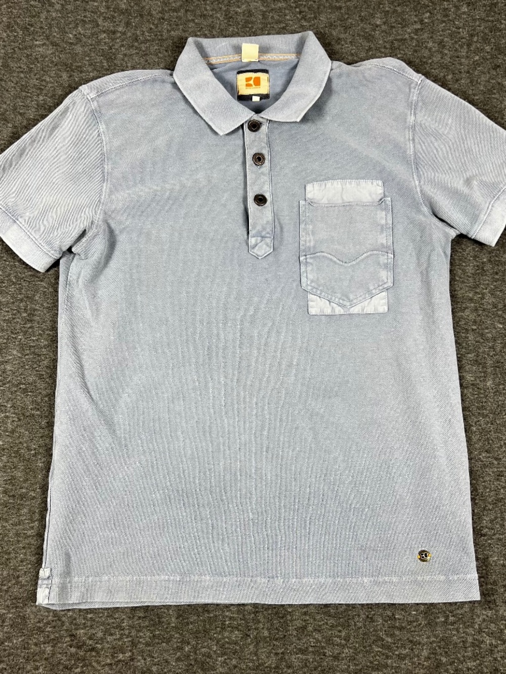 Boss Orange by Hugo Boss Polo Shirt Men's Large Pushkyn 1 Blue Bohemian